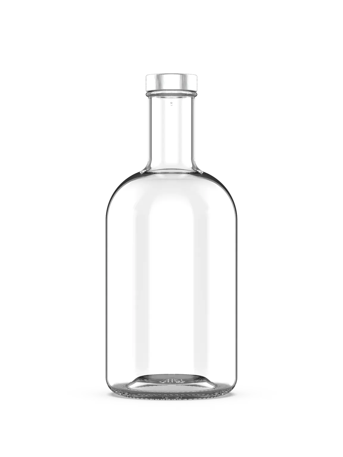 Apollo bottle with clear glass, none and screw cap